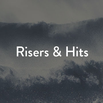 risers and hits